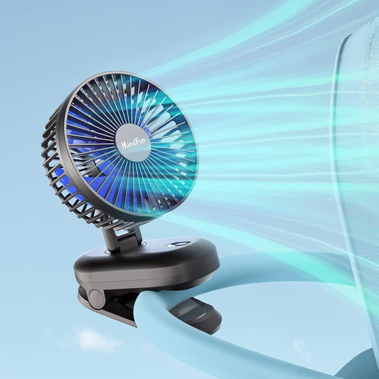 Four-speed foldable desktop fan