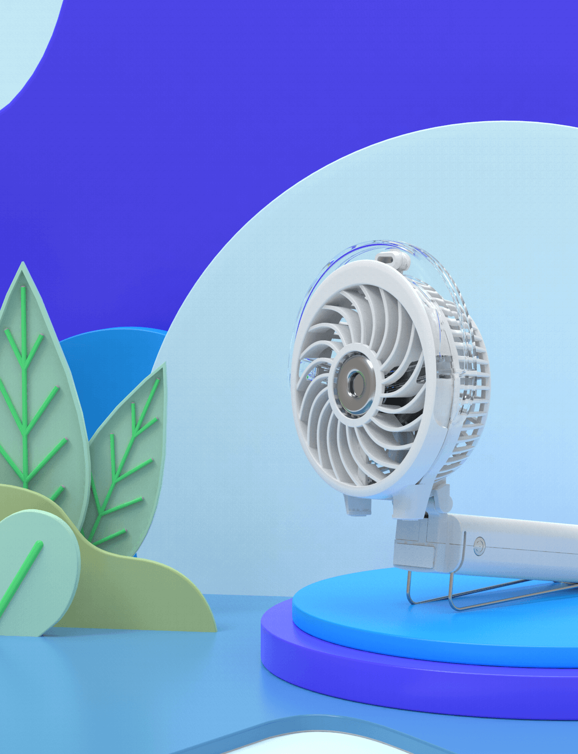 Handheld Spray Fan with Hydration
