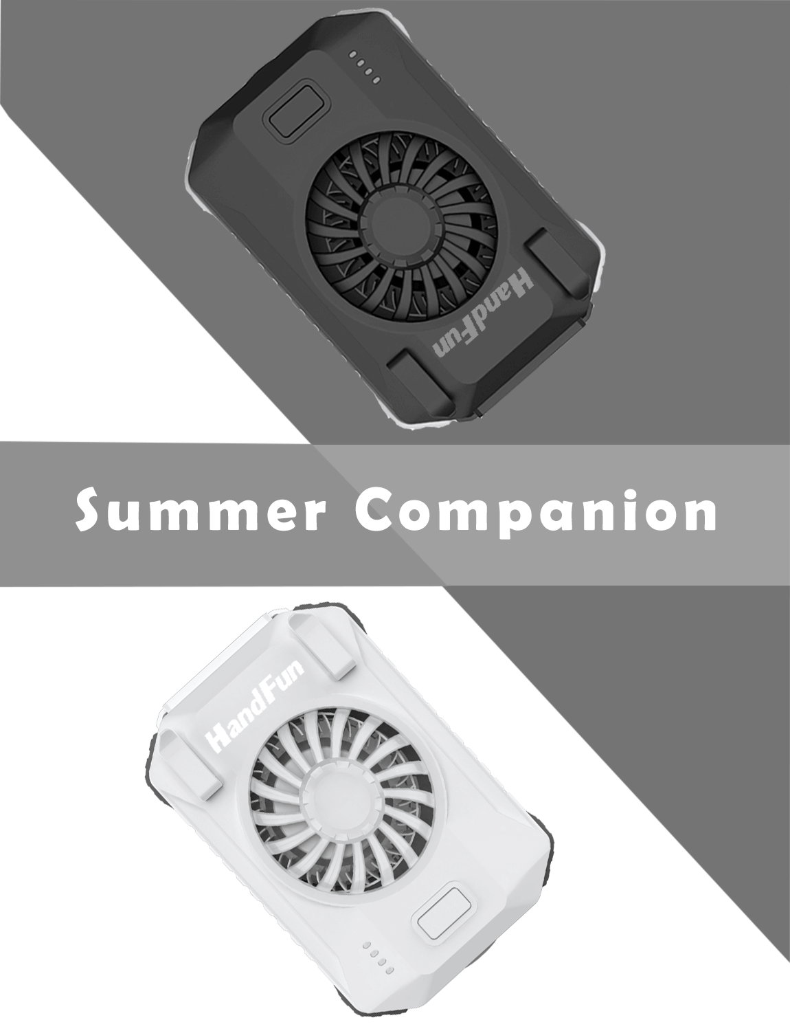 HandFan four-in-one multifunctional handheld USB fan