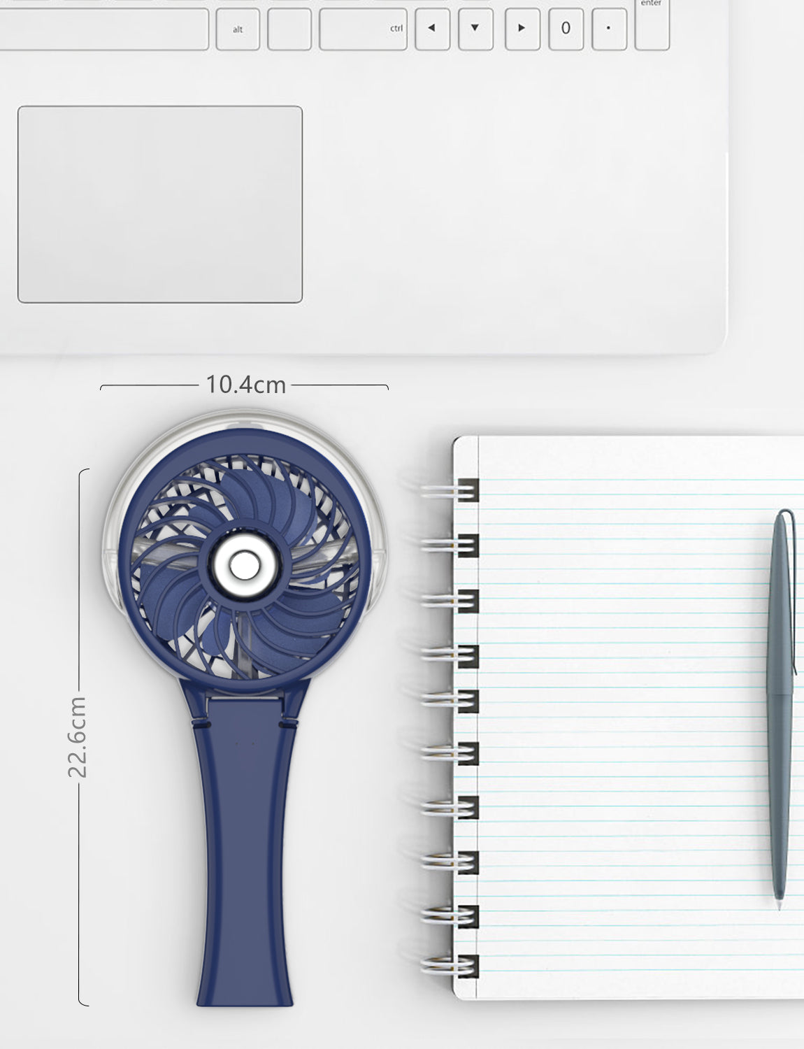 Colorful handheld fan with spray hydration function