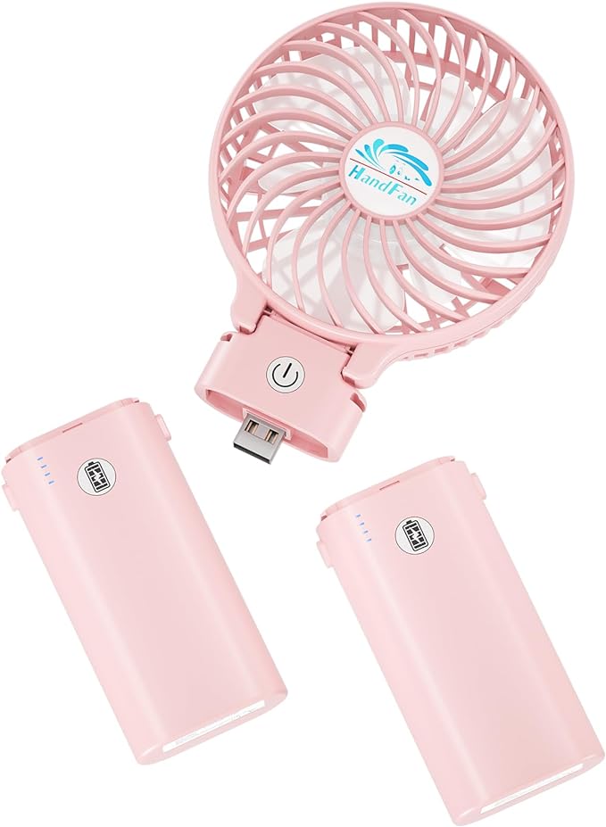 HandFan 10400mAh Portable Handheld Fan With Charger