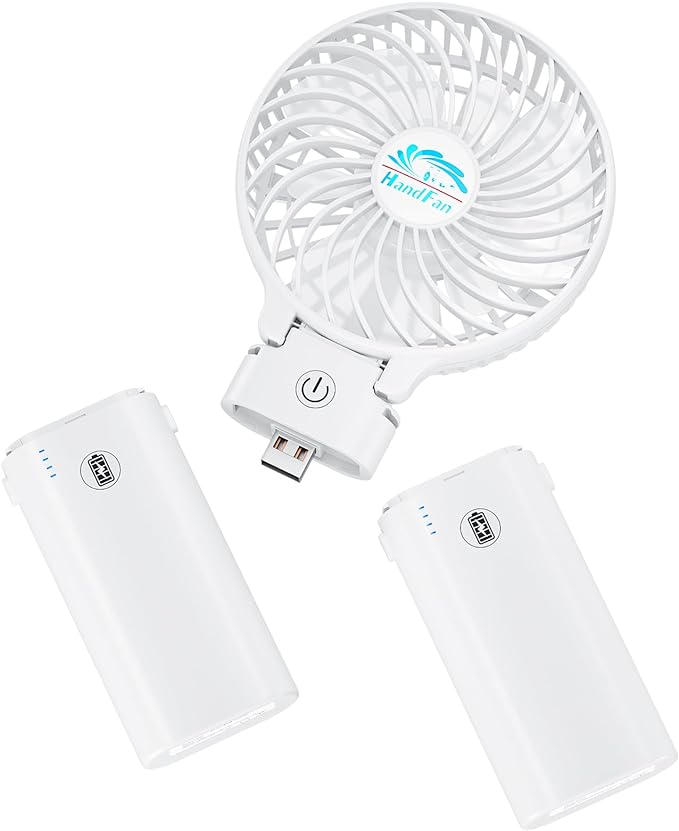 HandFan 10400mAh Portable Handheld Fan With Charger