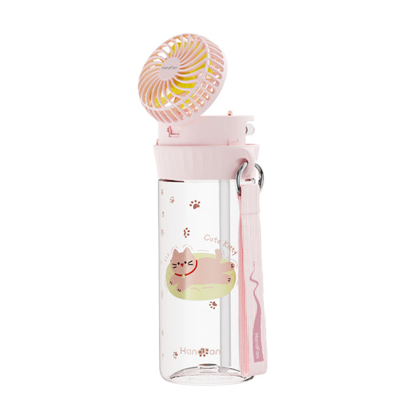 HandFan 20oz Kids fan bottle Pink — genuine safe kids fan water bottle vs generic