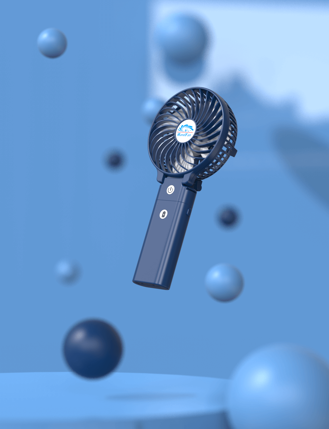 Handheld Fan with Mobile charging source
