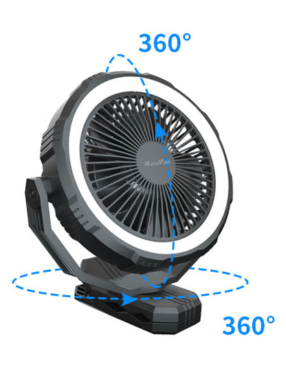 HandFan Table fan with misting and light