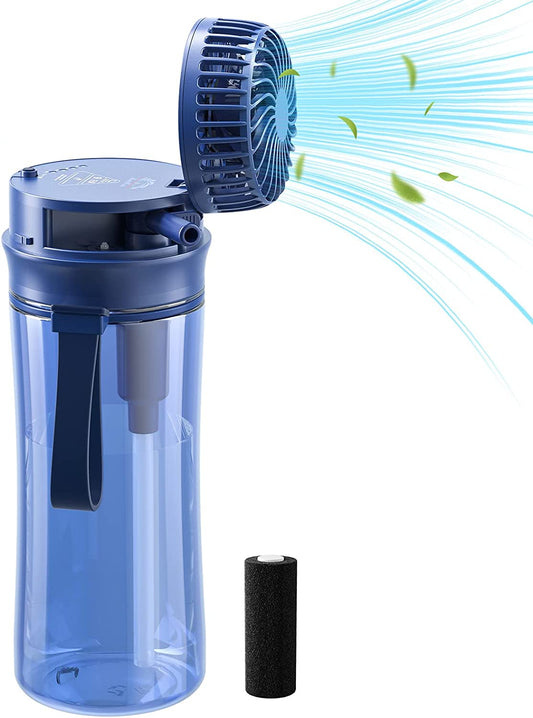 20oz Water Bottle with Fan and Filter